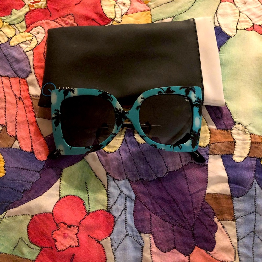 Quay Australia tropical sunglasses in turquoise